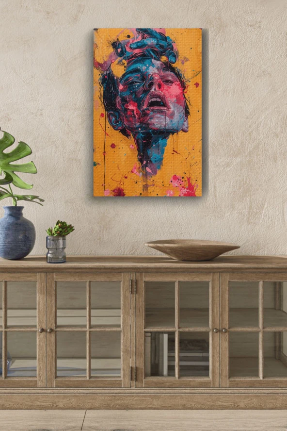 Dekoratif Futuristik Kadın Tablosu ürün görseli