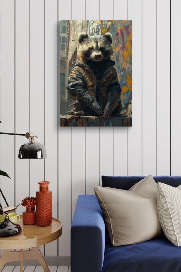 Modern Bal Porsuğu Yağlı Kanvas Tablo - Resim 4