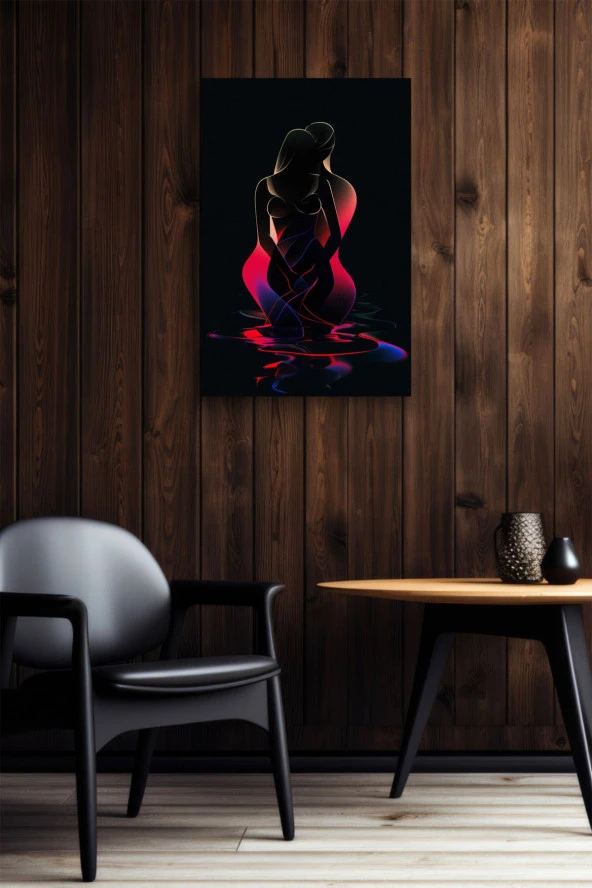 Hologram Detay İnsan Silüetleri Yağlı Kanvas Tablo - Resim 6