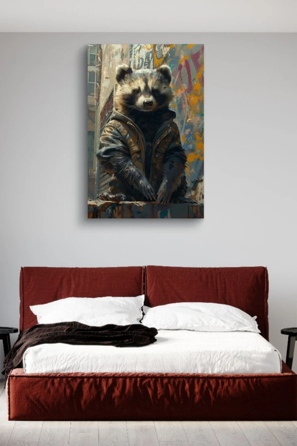 Modern Bal Porsuğu Yağlı Kanvas Tablo - Resim 3