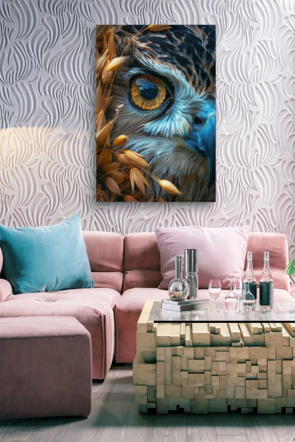 Tekli Kartal Gözü Yağlı Kanvas Tablo - Resim 7