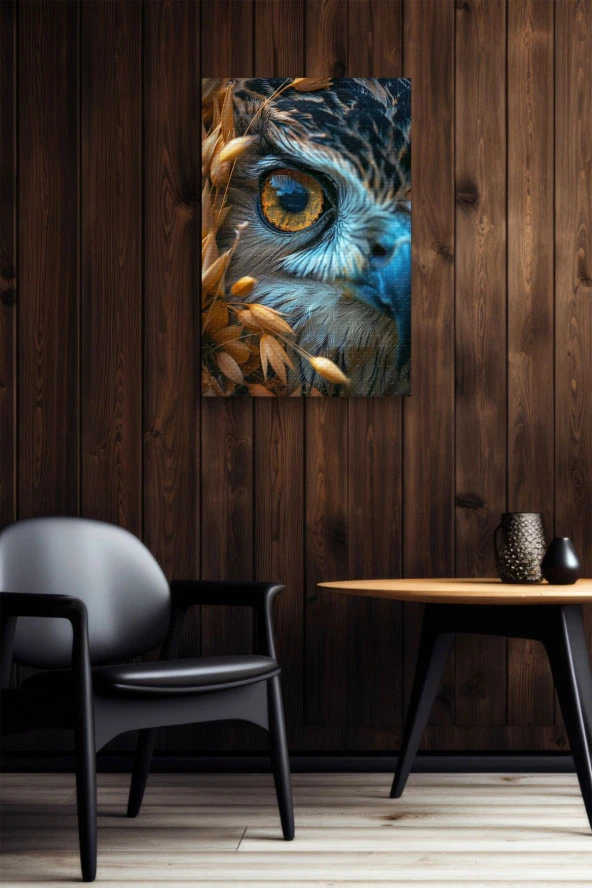 Tekli Kartal Gözü Yağlı Kanvas Tablo - Resim 6