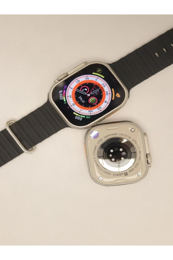 Rabbit Tech i8 Pro Max 49mm Titanyum Kasa Akıllı Saat Güçlendirilmiş Batarya - 3