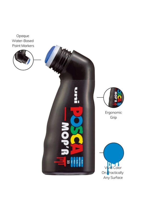 Posca Mop'r Pcm-22 Boyama Markörü 3-19 Mm. Açık Mavi - 3