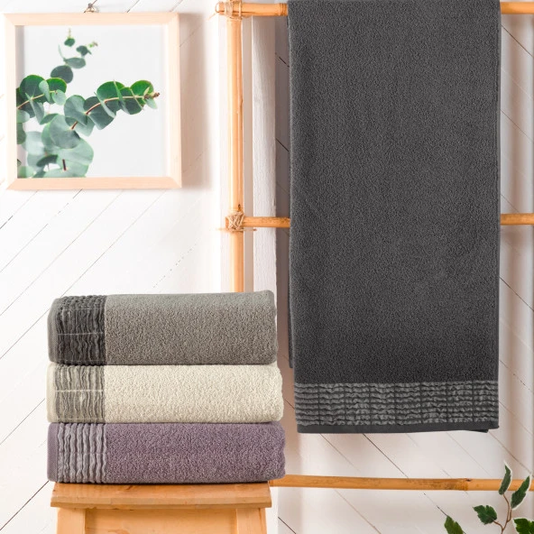 Schafer Home Line 50x90 Armürlü Havlu 1 Parça-Antrasit