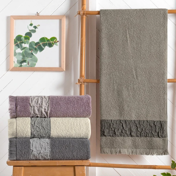 Schafer Home Crepe 50x90 Armürlü Havlu-Antrasit - 2