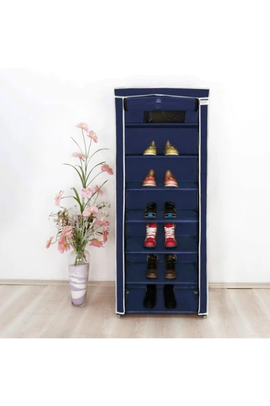 7 Raflı Çelik Profilli Bez Dolap, Bez Ayakkabılık - 2