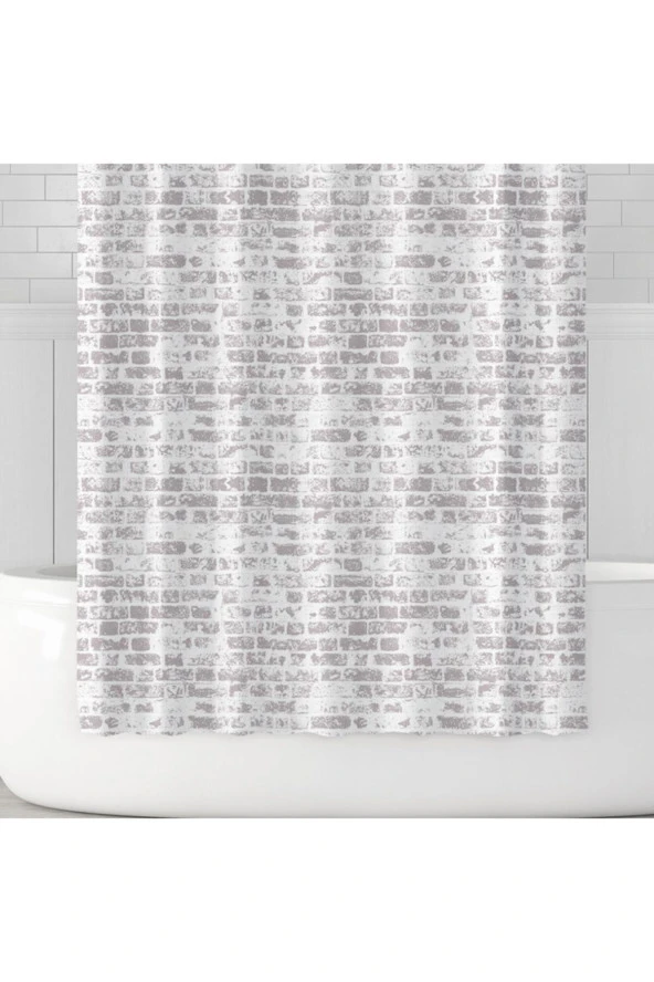 Prado The Wall Banyo Perdesi + Askı Hediyeli 180X200 - 2