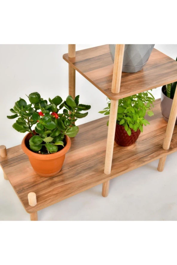 Prado Ahşap Dekoratif Çiçeklik Çiçek Sehpası No: 2 - 2