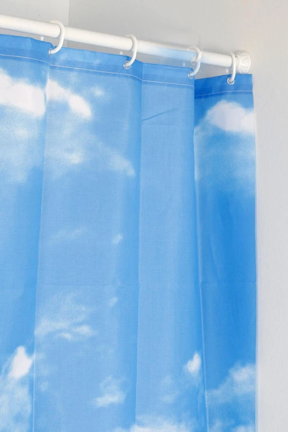 Prado Dolphin Duş Banyo Perdesi 180X200 Banyo Askısı Hediye Bp8852-180X200-H - 2