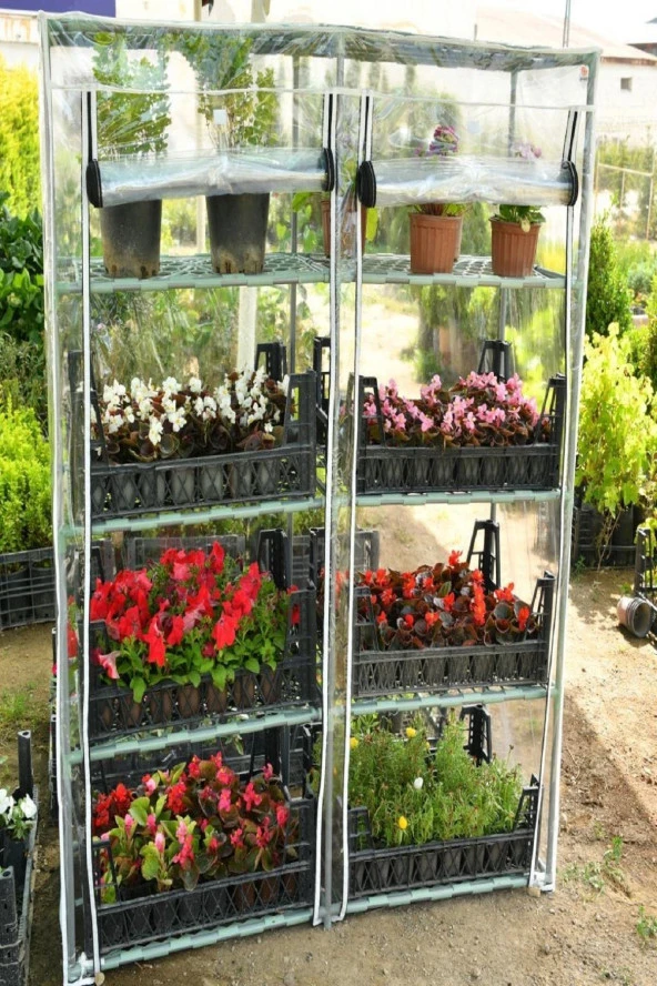 Prado 2 Bölmeli Portatif Balkon Bahçe Serası - 2