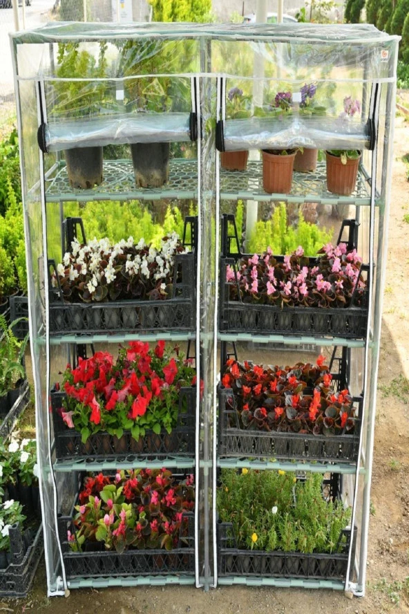 Prado 2 Bölmeli Portatif Balkon Bahçe Serası - 3