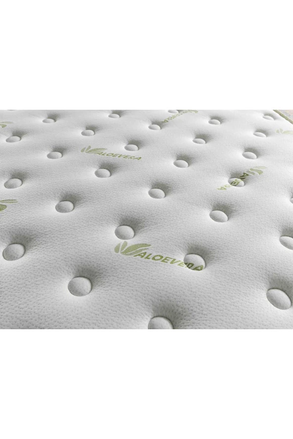 kuponsart 100X160 Kupons Aloe Vera Lüx Full Ortopedik Yaylı Yatak - Resim 3