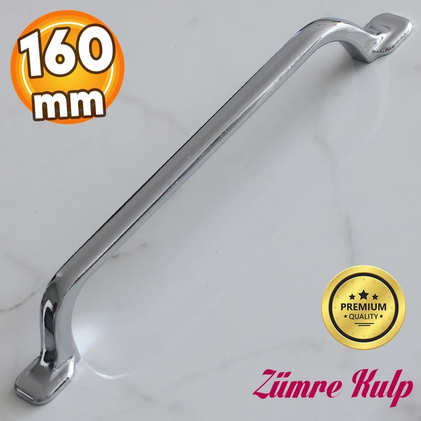 Zümre Krom Metal Kulp 160 mm-16 cm Mobilya Çekmece Mutfak Dolabı Dolap Kapak Kulpları Kulbu Kulpu