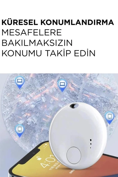 Torima Beyaz N Tag Takip Cihazı Apple My Find Uyumlu - 5