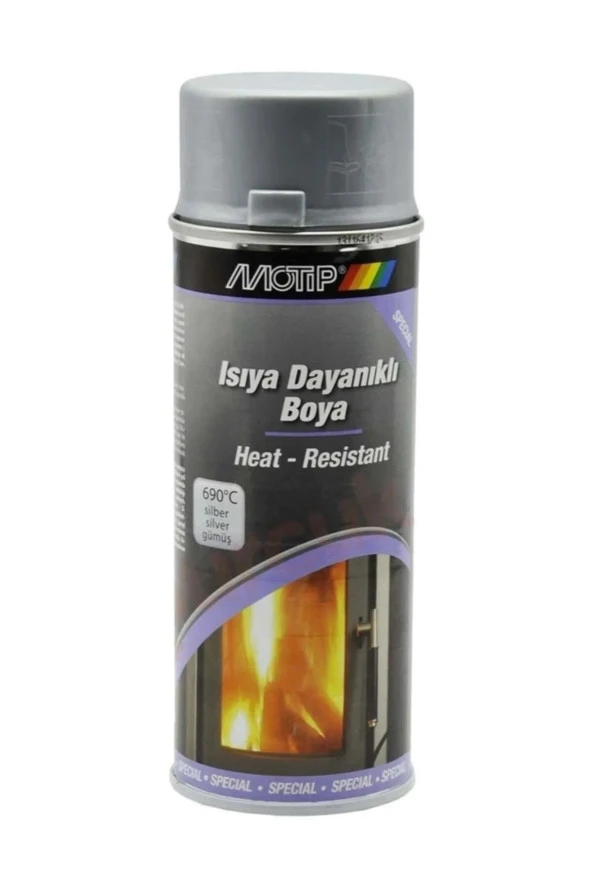 Motip Isıya Dayanıklı Gümüs Sprey Boya 400Ml