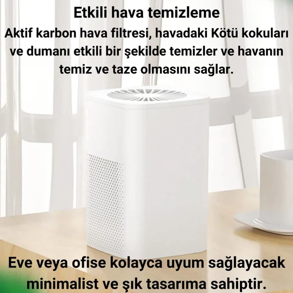 Coofbe Taşınabilir Ev Ofis Oda İçin Hava Temizleme Cihazı Kötü Koku Önleyici Hava Temizleyici - 7