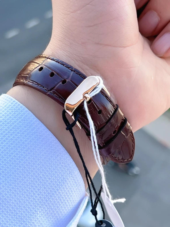 Ferucci Otomatik Ay/Güneş Kadran Özellikli 30 Mt Suya Dayanıklı Erkek Kol Saati EFC.03343.05 - Resim 5