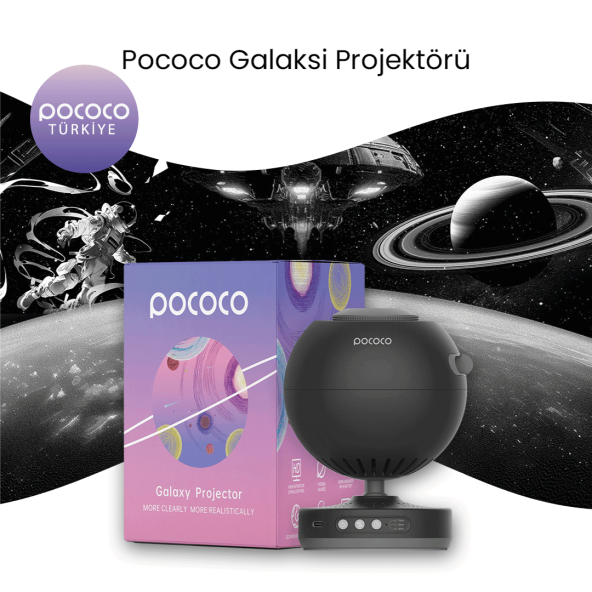 Pococo Galaxy Lite Projektör Siyah ( Pococo Türkiye)