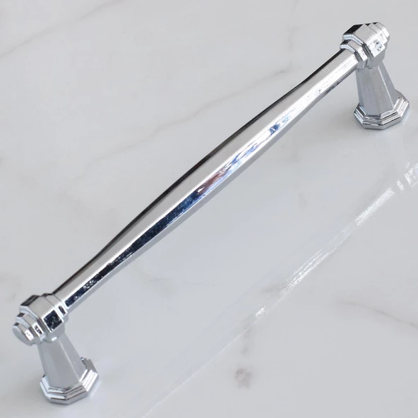 Sütun Krom Metal Kulp 128 mm-12.8 cm Mobilya Çekmece Mutfak Dolabı Dolap Kapak Kulpları Kulbu Kulpu - 5