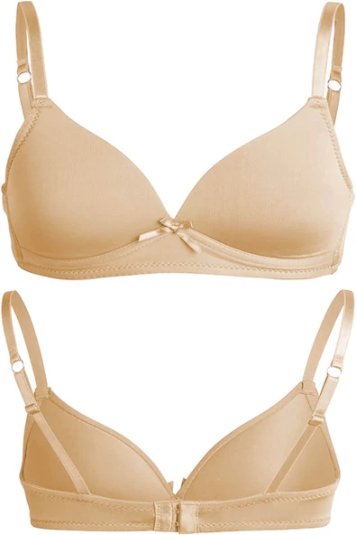 Genç Kız Alıştırma Penye Sütyen Pamuklu Soft Kap İç Çamaşırı - 2