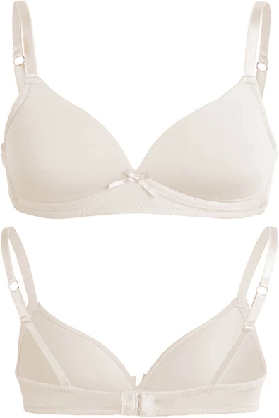 Genç Kız Alıştırma Penye Sütyen Pamuklu Soft Kap İç Çamaşırı - 3