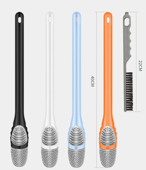 Ördek Tasarımlı Silikon Tuvalet ve İnce Detay Fırçası - 4