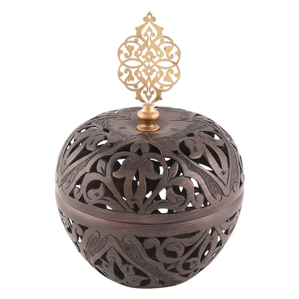 Nusnus Bakır Büyük Ajur Elma Karartma - Resim 2