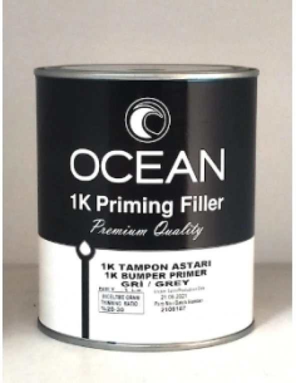 OCEAN 1K TAMPON ASTARI GRİ 1/1 ürün görseli