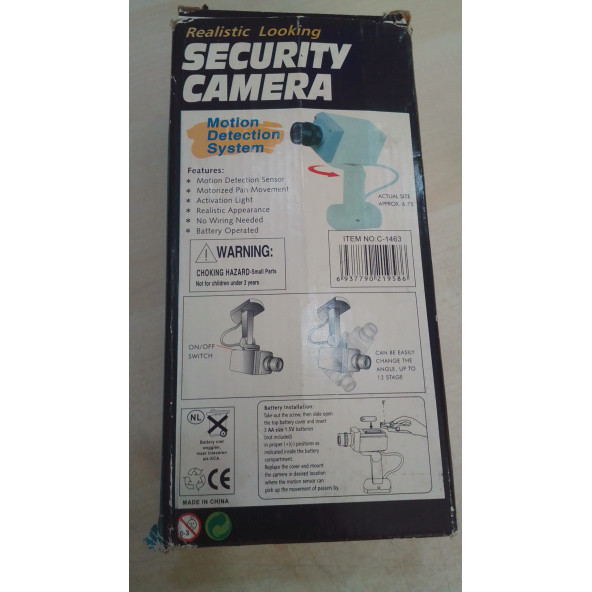 Sahte Güvenlik Kamerası Led Işıklı Caydırıcı Kamera - 4