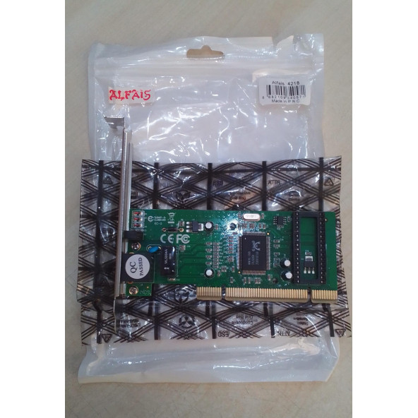 Alfais 4218 Pci Ethernet Kartı Gigabit 1000Mbps Realtek Rtl8169Sc