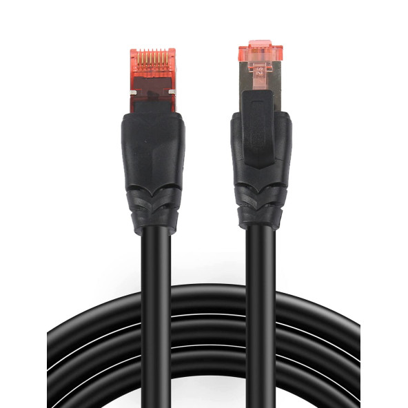 Bix C8S08 CAT 8 Ethernet Kablosu 40Gbps Veri Aktarımı 2000Mhz Bant Genişliği STP Kablo PVC Kaplama 8 Metre OUTLET