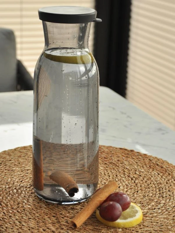 Sipahi Kapaklı Karaf Seti Gri 1250 Ml