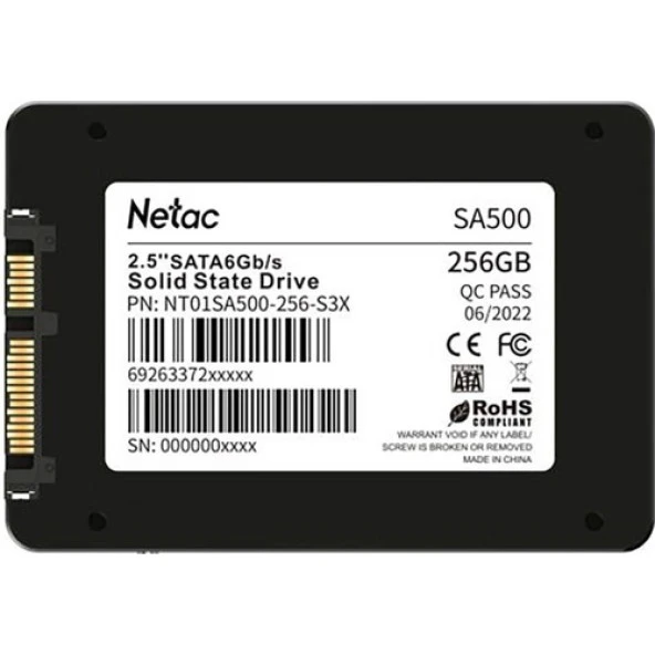 Netac SA500 256GB 2.5 SSD Disk NT01SA500-256-S3X - Resim 2