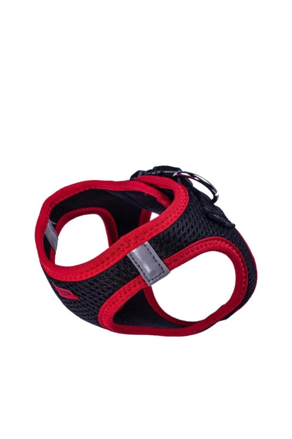 Doggie Havalı Dokuma Neon Serisi Küçük Irk Göğüs Tasması Kırmızı 3xs-22-26cm - 4