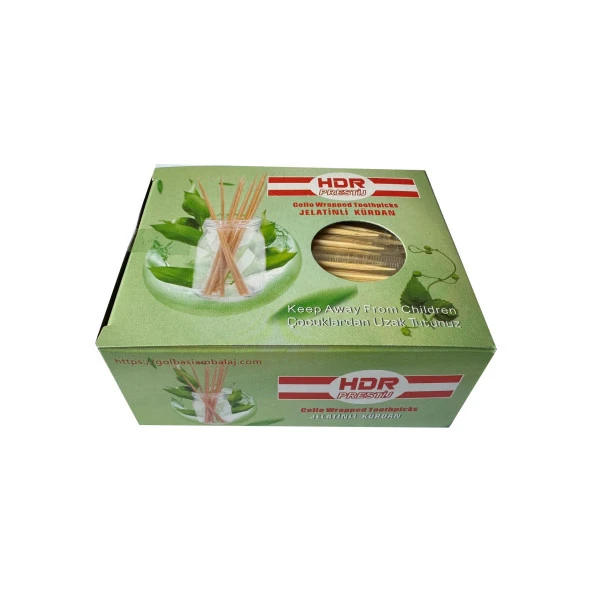 Hdr Jelatinli / Poşetli Ahşap Kürdan - 400 Adetlik 3 Paket - Resim 2