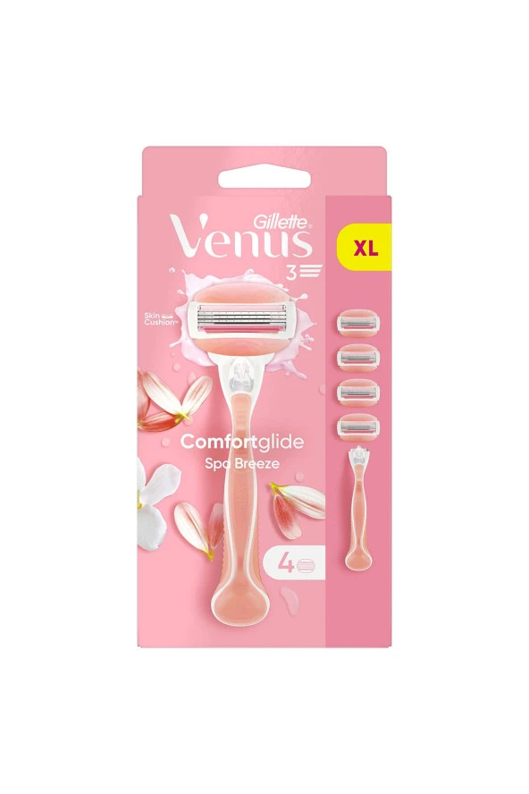 Gillette Venus Venüs Comfortglide Spa Breeze Kadın Tıraş Makinesi 4 Yedek Tıraş Bıçağı - 2