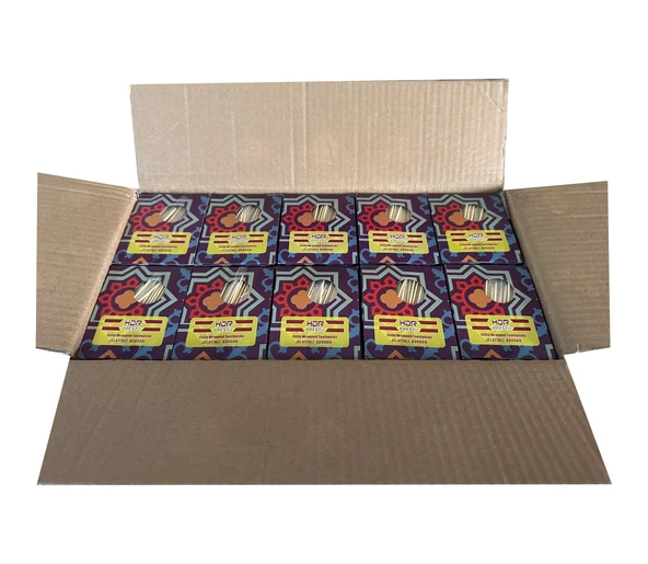 Hdr Jelatinli Kutulu Poşetli Ahşap Kürdan - Standart Boy - 400 Adetlik 50 Paket - Koli - Resim 3