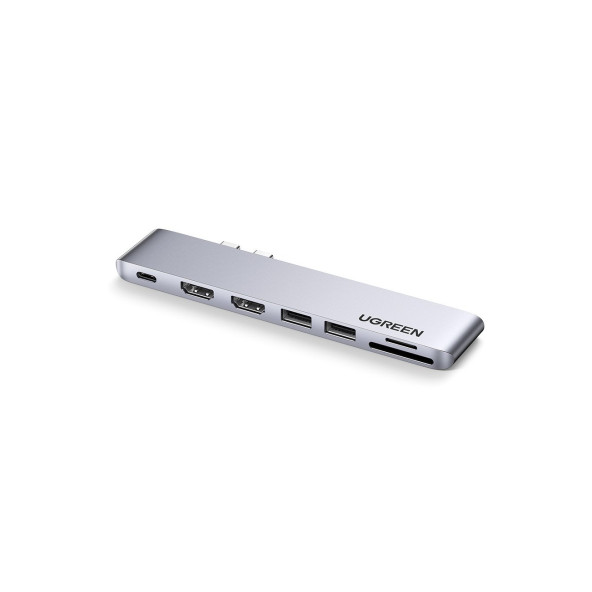 Ugreen Macbook Pro/Air için 2 to 7 Thunderbolt 3 Type-C HDMI USB 3.0 SD Kart Okuyucu Hub Adaptör