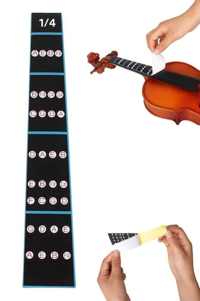 Midex STCV-114 Kemanlar İçin Nota Sticker Etiket (1/4) ürün görseli 1