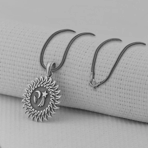 Galaksi 925 Ayar Erkek Gümüş Kolye - Resim 2