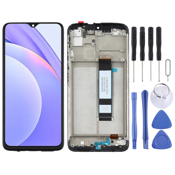 Xiaomi Uyumlu M2010J19SG Redmi 9T Ekran Lcd Dokunmatik Full Çıtalı - 1