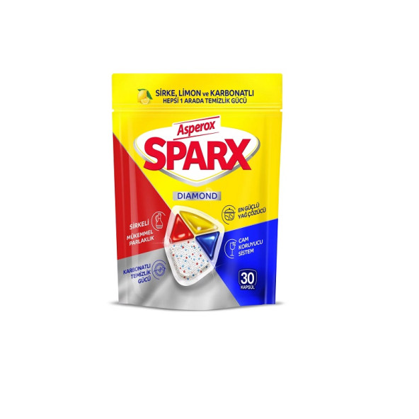 ASPEROX SPARX DIAMOND BULAŞIK MAKİNASI TABLETİ 30LU - 2