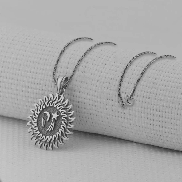 Galaksi 925 Ayar Erkek Gümüş Kolye - Resim 2