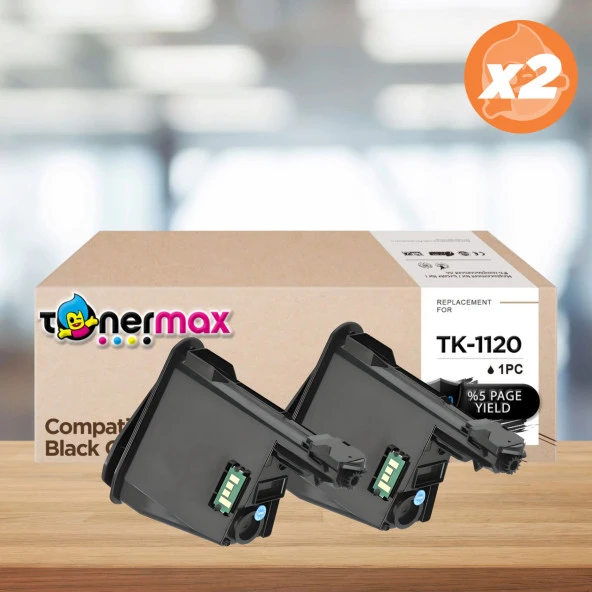 Kyocera Mita TK-1120 Muadil Toneri 2'Li Avantaj Paket / FS1060 / FS1125 / FS1025