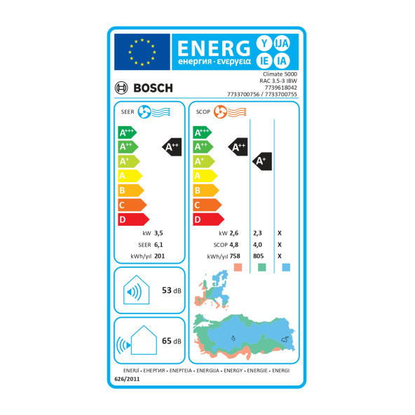 Bosch Climate 5000 RAC A++ 12000 BTU Inverter Duvar Tipi Klima - 3
