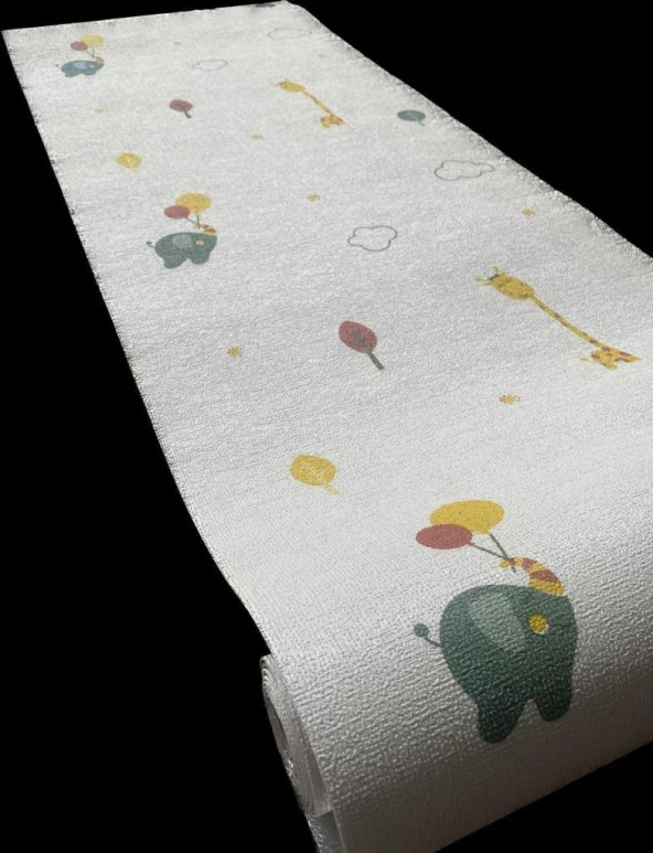 Renkli Duvarlar Çocuk Odası Dekoratif Isı Yalıtım Yapışkanlı Duvar Kağıdı Esnek Silinebilir 50x280cm(1,4m2) RDA17