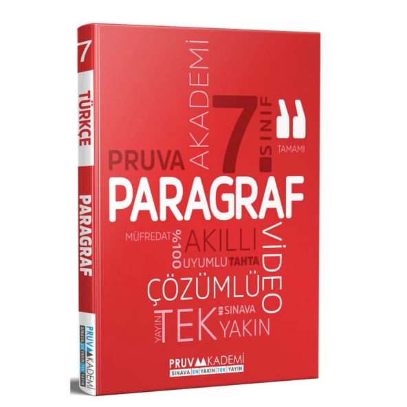 Pruva Akademi 7. Sınıf Paragraf Soru Bankası Video Çözümlü Pruva Akademi