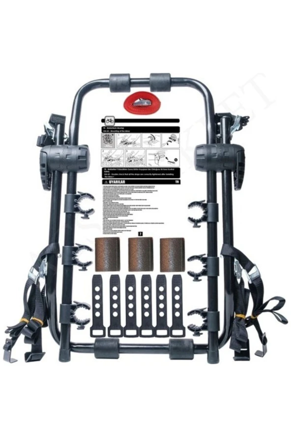 Topp Rack Acs Pro Bisiklet Taşıyıcı - 3 Bisiklet Taşıma - 2