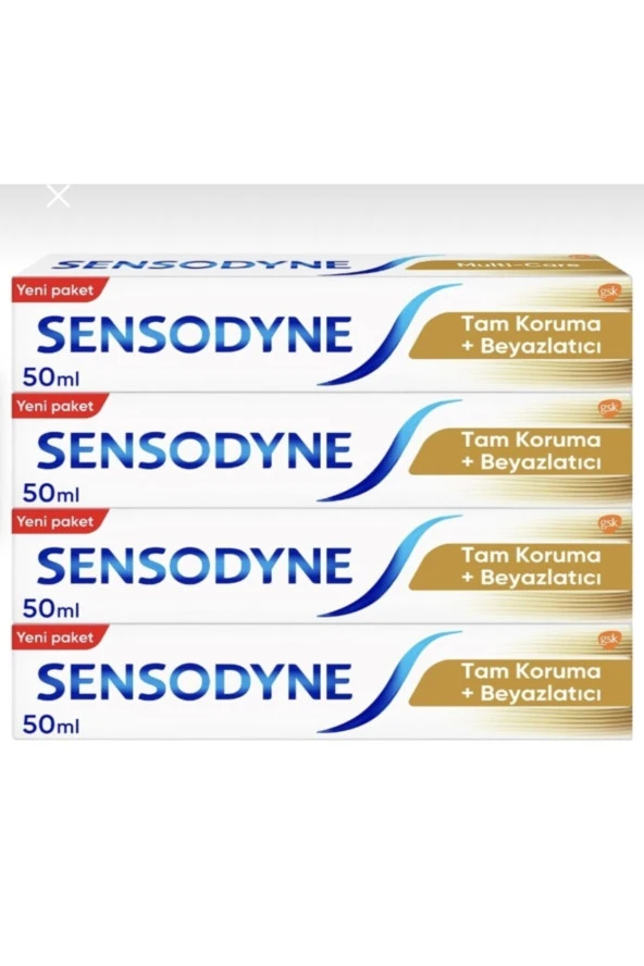 Sensodyne Tam Koruma Beyazlatıcı Diş Macunu 50 Ml *4 Adet